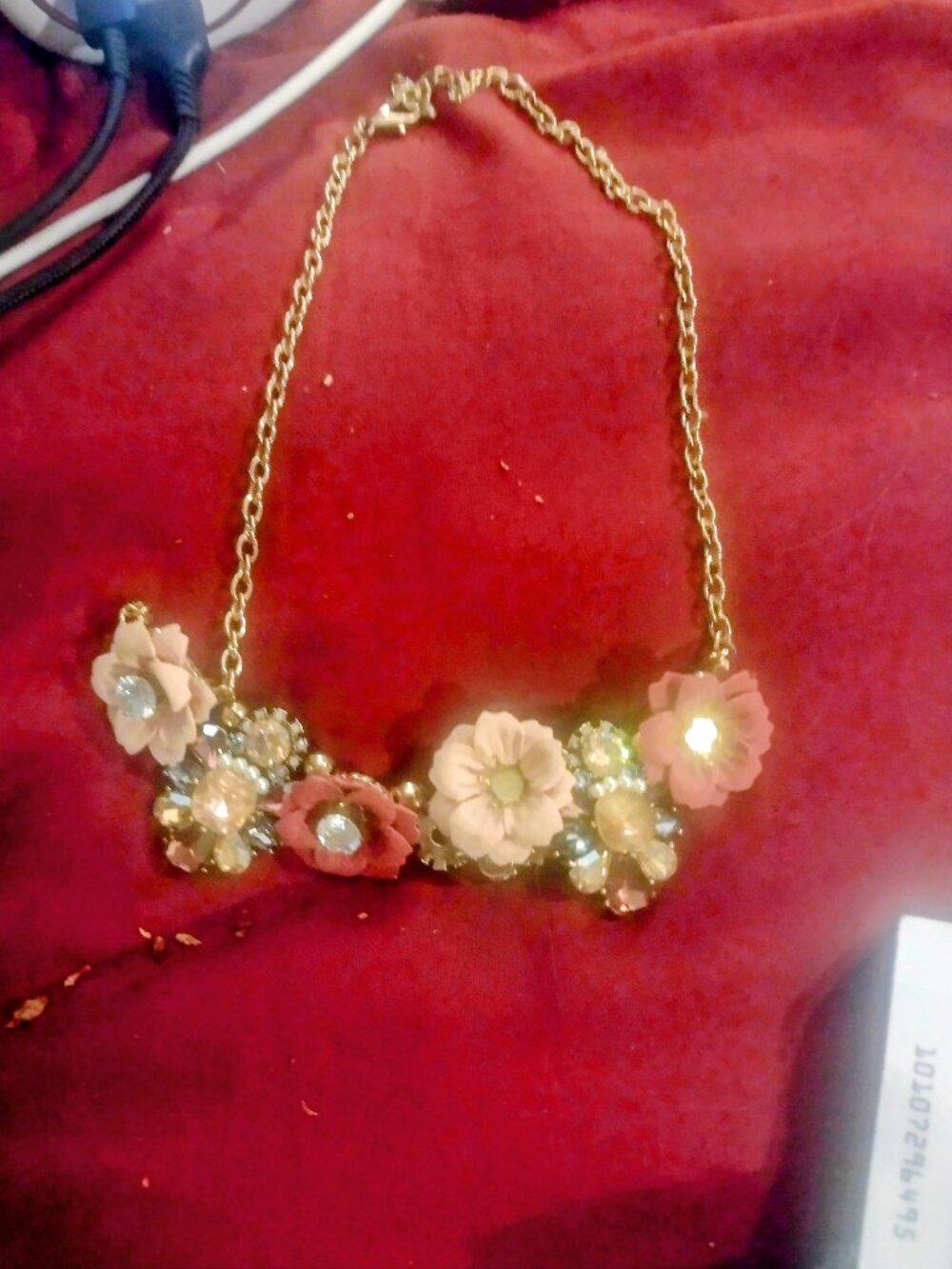 Talbots Floral Garden Flowers Bib Statement Necklace
